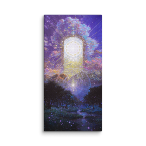 Gate of Dimensions energy art canvas print front view