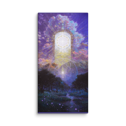 Close-up of mystical forest and doorway in Gate of Dimensions