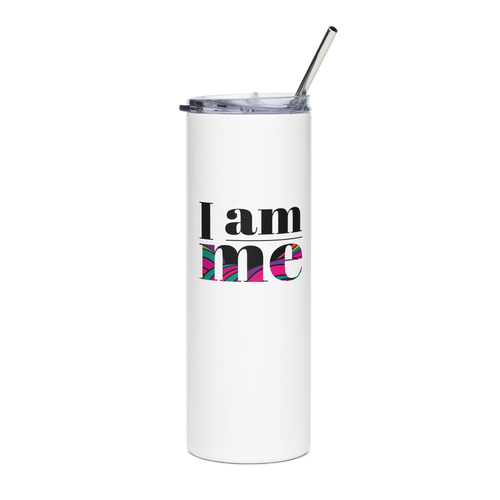 I AM ME - Colored  | Stainless Steel Tumbler | White