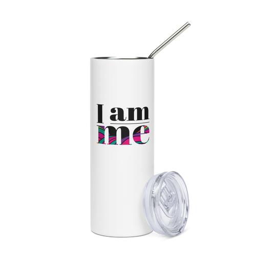 I AM ME - Colored  | Stainless Steel Tumbler | White