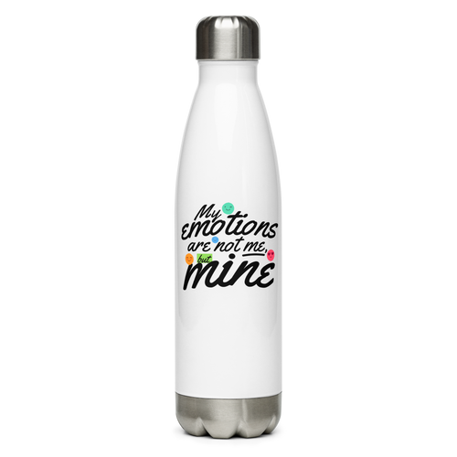 MY EMOTIONS ARE NOT ME | Stainless Steel Water Bottle | White