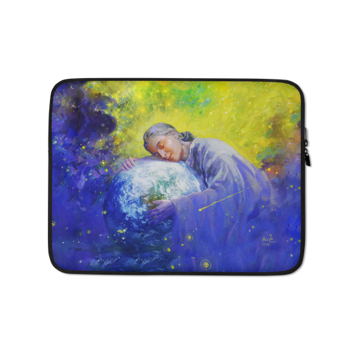 Mago Mother Earth Al Choi Energy Art Laptop Sleeve front view