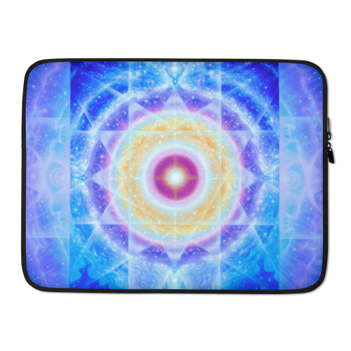 LifeParticle Sun Laptop Sleeve - Al Choi Energy Art