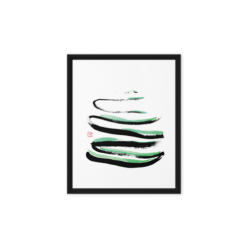 Spiritual decor for inner peace Calm the Mind framed canvas