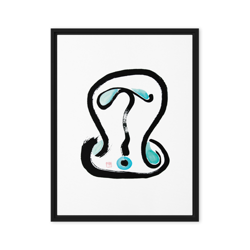 Family Harmony talisman energy art framed canvas print front view