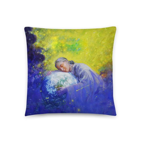 Mago — Mother Earth Throw Pillow by Al Choi Mago — Mother Earth Throw Pillow by Al Choi