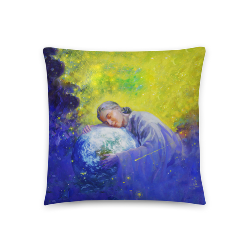 Mago — Mother Earth Throw Pillow by Al Choi Mago — Mother Earth Throw Pillow by Al Choi