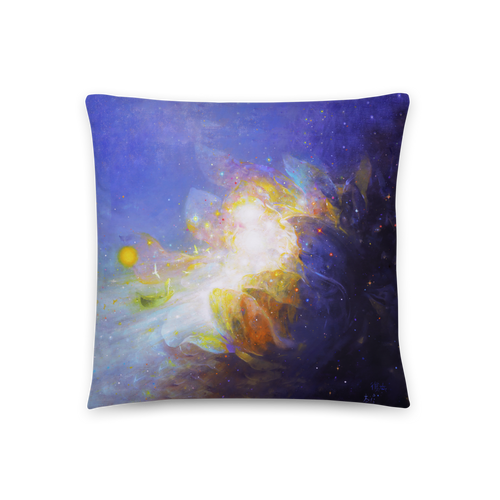 Bokbon - Return to the Source Throw Pillow by Al Choi Bokbon - Return to the Source Throw Pillow by Al Choi