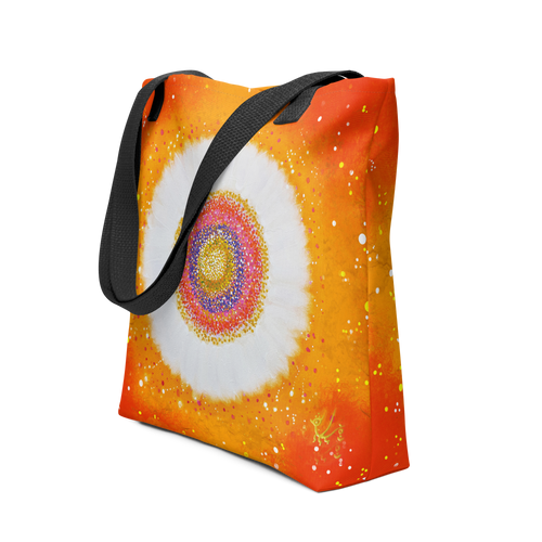 Flower of the Universe #4 Tote Bag Energy Art by Jisu Han