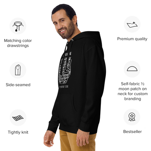 CHUN BU KYUNG STONE RUBBING Unisex Premium Pullover Hoodie - Dark