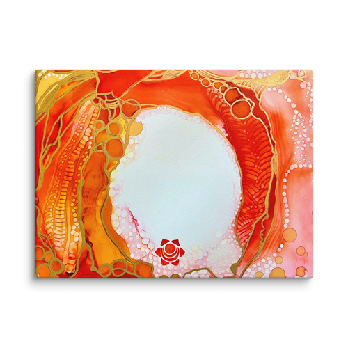 SACRAL CHAKRA by Rebecca Bond Unframed Canvas Print