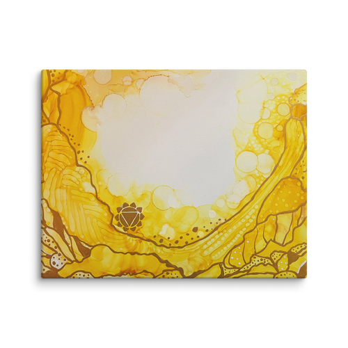 SOLAR PLEXUS CHAKRA by Rebecca Bond Unframed Canvas Print