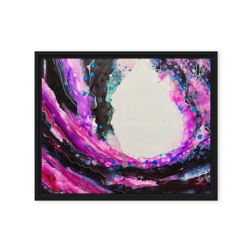 BEYOND THE PERIPHERY by Rebecca Bond Framed Canvas Print