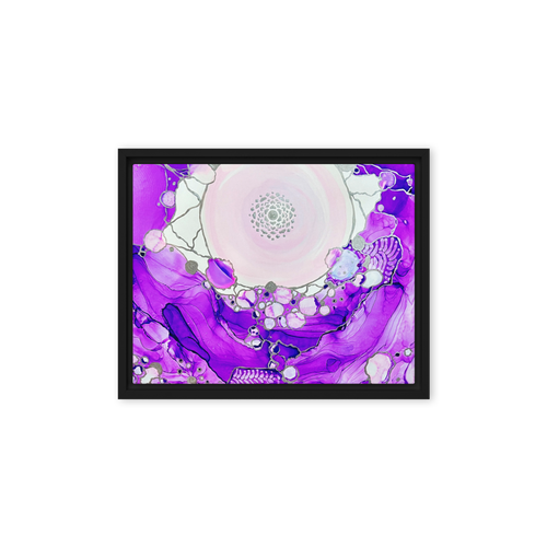 CROWN CHAKRA by Rebecca Bond Framed Canvas Print