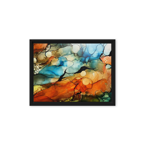 DESERT LANDSCAPE by Rebecca Bond Framed Canvas Print