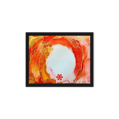 SACRAL CHAKRA by Rebecca Bond Framed Canvas Print