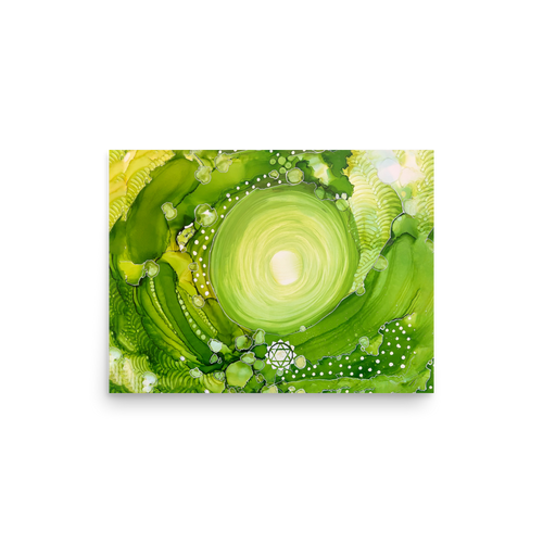 HEART CHAKRA by Rebecca Bond Unframed Paper Print