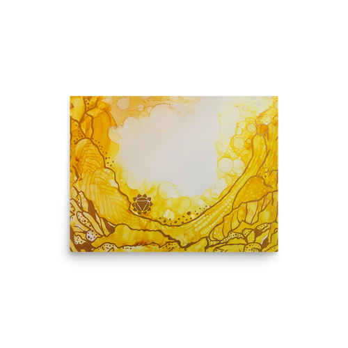 SOLAR PLEXUS CHAKRA by Rebecca Bond Unframed Paper Print