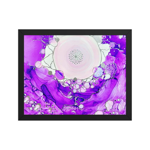 CROWN CHAKRA by Rebecca Bond Framed Paper Print