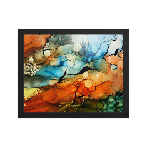 DESERT LANDSCAPE by Rebecca Bond Framed Paper Print