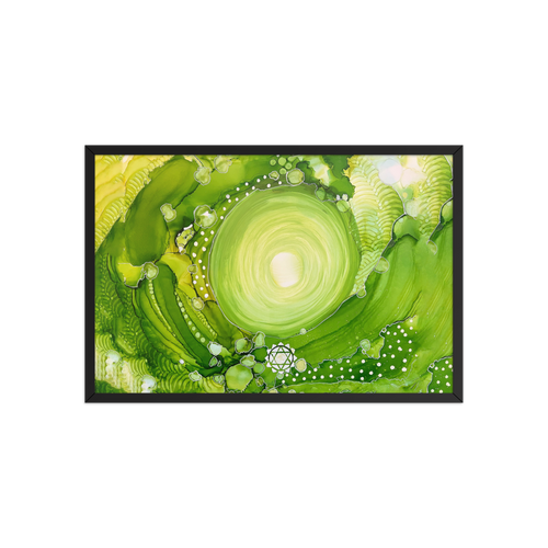 HEART CHAKRA by Rebecca Bond Framed Paper Print