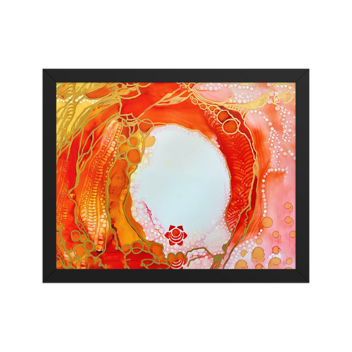 SACRAL CHAKRA by Rebecca Bond Framed Paper Print