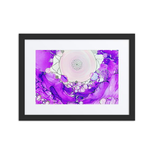 CROWN CHAKRA by Rebecca Bond Framed Paper Print with Mat