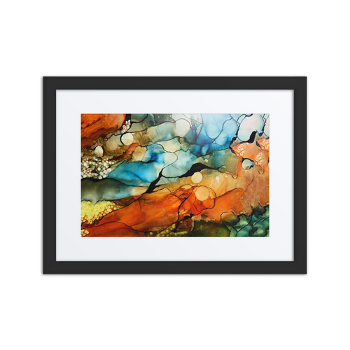 DESERT LANDSCAPE by Rebecca Bond Framed Paper Print with Mat