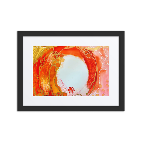 SACRAL CHAKRA by Rebecca Bond Framed Paper Print with Mat
