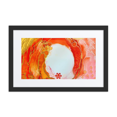 SACRAL CHAKRA by Rebecca Bond Framed Paper Print with Mat