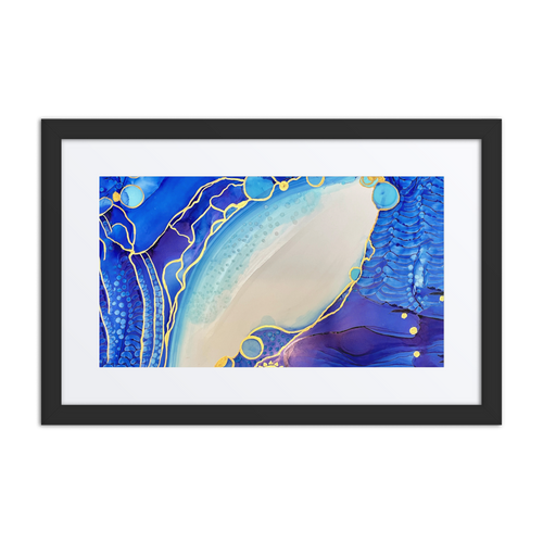 THROAT CHAKRA by Rebecca Bond Framed Paper Print with Mat