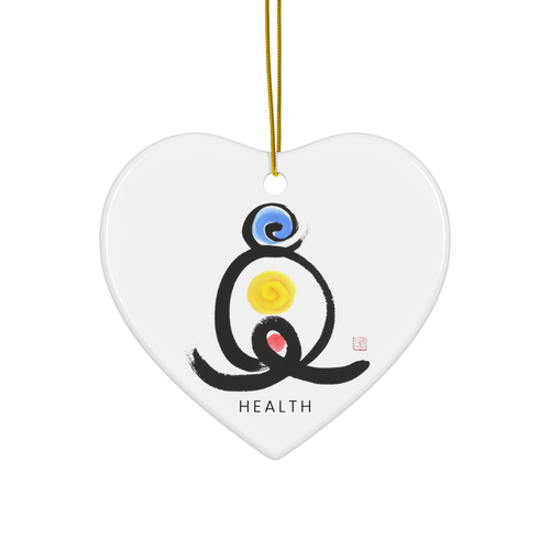 Good Health Fortune Talisman Energy Art by Manwol Ceramic Ornament