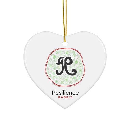 RABBIT Zodiac Animals Energy Art by Manwol Ceramic Ornament