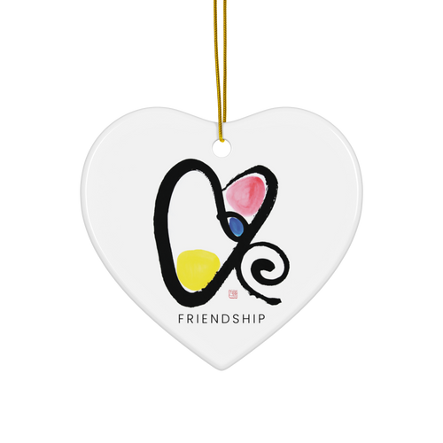 FRIENDSHIP Fortune Talisman Energy Art by Manwol Ceramic Ornament