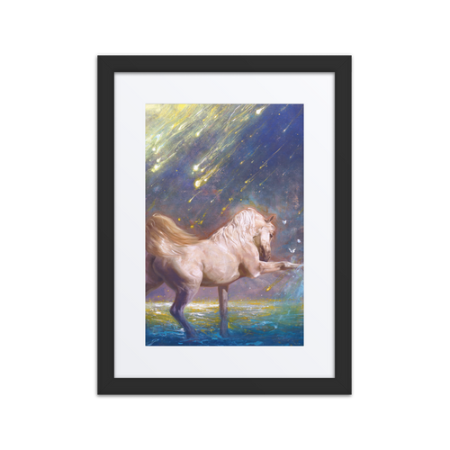 Dancing Light | Al Choi Energy Art | Framed Paper Print with Mat