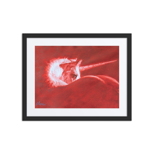 Longing | Al Choi Energy Art | Framed Paper Print with Mat