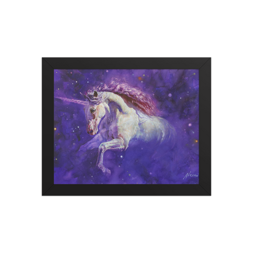 A Star Emerging from the Darkness | Al Choi Energy Art | Framed Paper Print