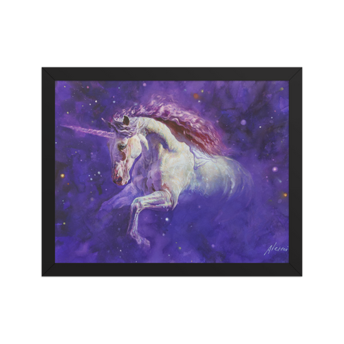 A Star Emerging from the Darkness | Al Choi Energy Art | Framed Paper Print