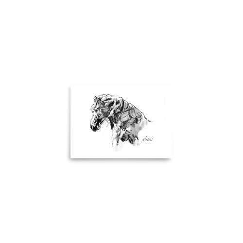 Horse Ink Painting 10 | Al Choi Energy Art | Unframed Paper Print