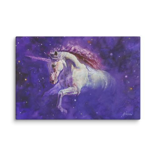 A Star Emerging from the Darkness | Al Choi Energy Art | Unframed Canvas Print