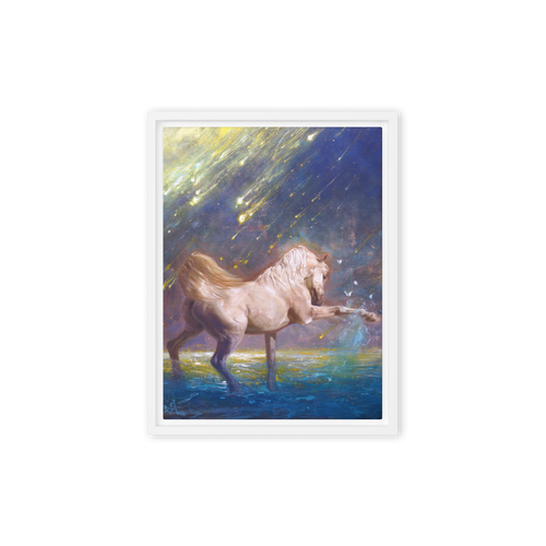 Dancing Light | Al Choi Energy Art | Framed Canvas Print