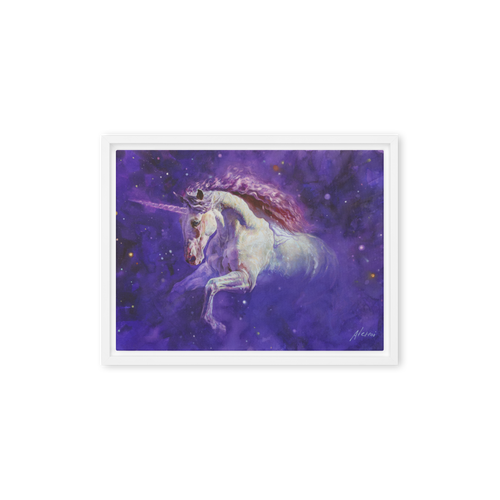 A Star Emerging from the Darkness | Al Choi Energy Art | Framed Canvas Print