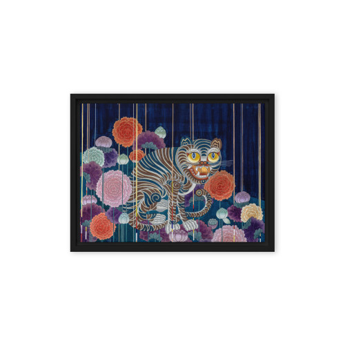  The Cycle of Life - Energy Art by Meekyung Shin - Framed Canvas Print