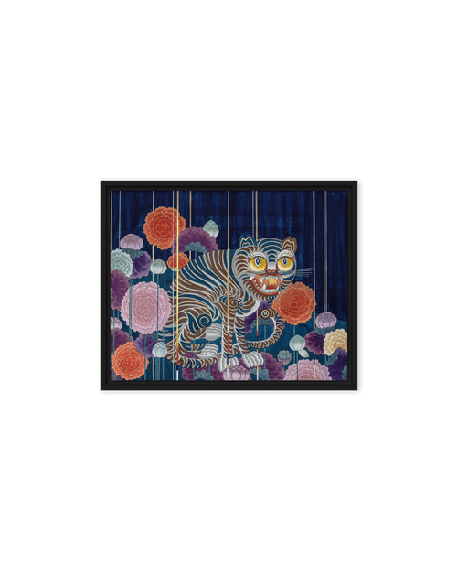  The Cycle of Life - Energy Art by Meekyung Shin - Framed Canvas Print