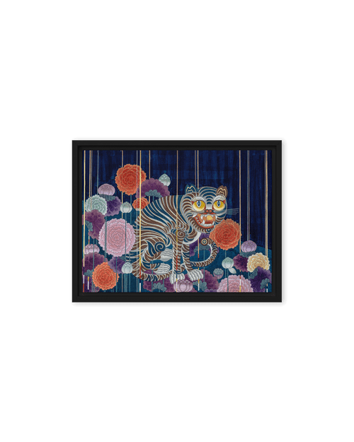  The Cycle of Life - Energy Art by Meekyung Shin - Framed Canvas Print