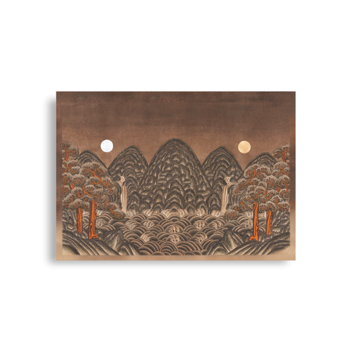 Where Night and Day Coexist - Energy Art by Meekyung Shin - Unframed Paper Prints