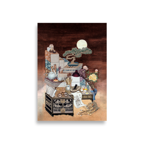 After Everyone Falls Asleep - Energy Art by Meekyung Shin - Unframed Paper Print