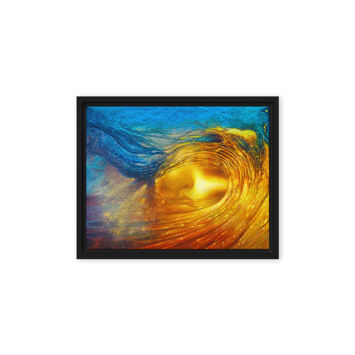 Wave of Thought - Energy Art by Matthew Smith - Framed Canvas Print