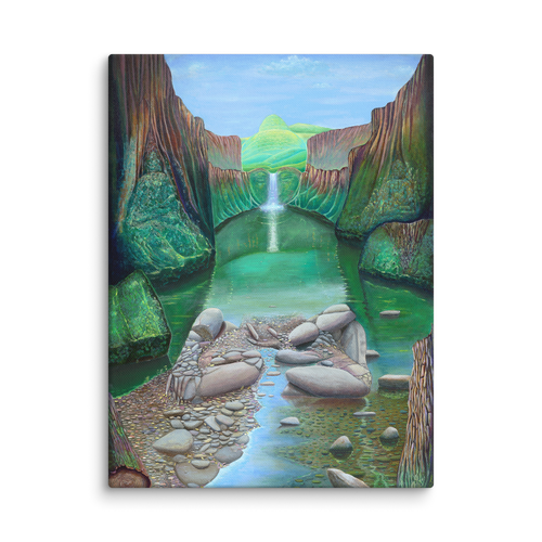 Stream of Consciousness - Energy Art by Matthew Smith - Unframed Canvas Print