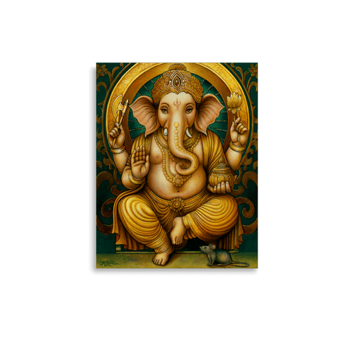 Golden Ganesh - Energy Art by Matthew Smith - Unframed Paper Print